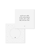 Wenskaart met tekst 'Zeg het gewone gedag...' - met bedrukte envelop