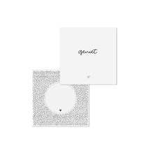 Wenskaart met tekst 'Geniet' - met bedrukte envelop