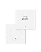 Wenskaart met tekst 'Heel veel sterkte' - met bedrukte envelop