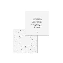 Wenskaart met gedicht vriendin - met bedrukte envelop