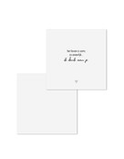 Wenskaart met tekst  'Ik denk aan je ...'  - met bedrukte envelop Wenskaart met tekst  'Ik denk aan je ...'  - met bedrukte envelop