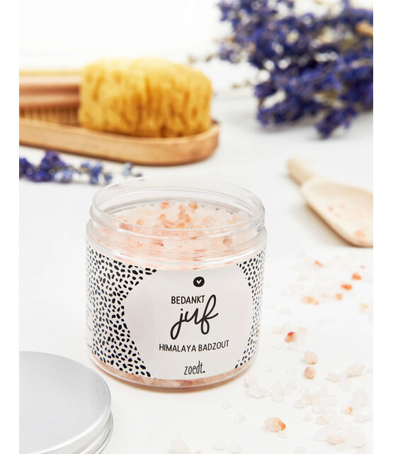 Badzout 'Bedankt juf' juffen cadeautje