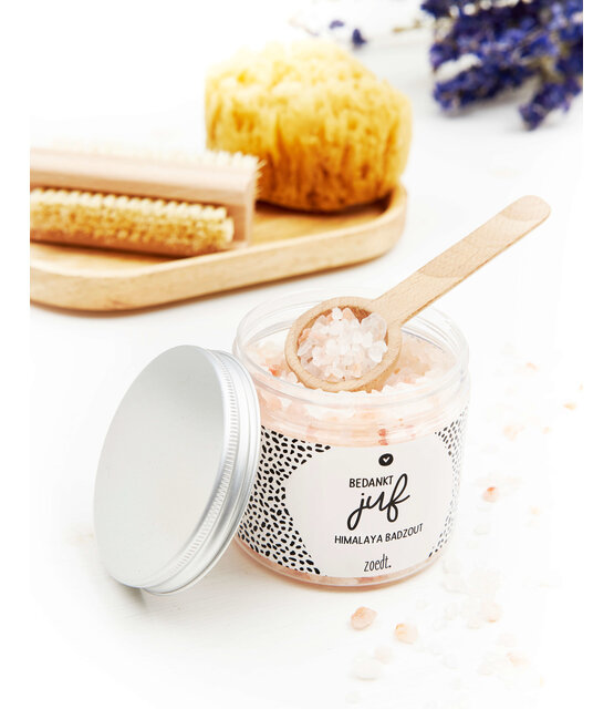 Badzout 'Bedankt juf' juffen cadeautje