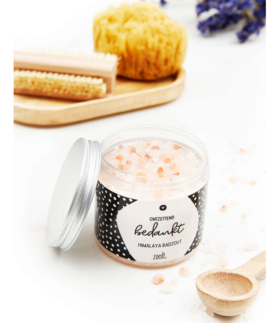 Badzout cadeau 'Ontzettend bedankt'