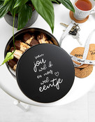 Koektrommel zwart wit met tekst 'Van jou wil ik er nog wel eentje'