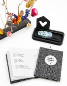 Wachtwoorden boekje zwart wit dots | A6 formaat