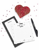 Notitieblok 'Brieffie voor mijn lieffie' |145x145mm