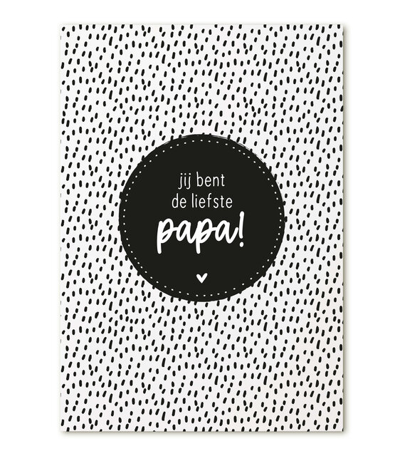 Kaart met tekst 'Jij bent de liefste papa' Kaart met tekst 'Jij bent de liefste papa'