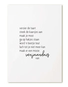 Kaart met gedicht verjaardag Kaart met gedicht verjaardag