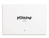 Kaart met tekst Beterschap x-je