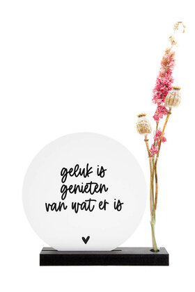 Muurcirkel standaard met vaasje