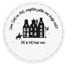 Muurcirkel Sinterklaas 'Dit is het huis van ...'