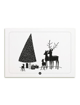 Poster A4  kerst tafereeltje