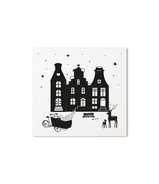 Minikaartje kerst tafereeltje