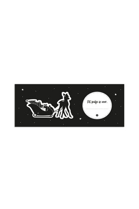 Kerst cadeaukaartje arrenslee 'Dit pakje is voor...'