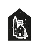 Minikaartje kerst happy x-mas