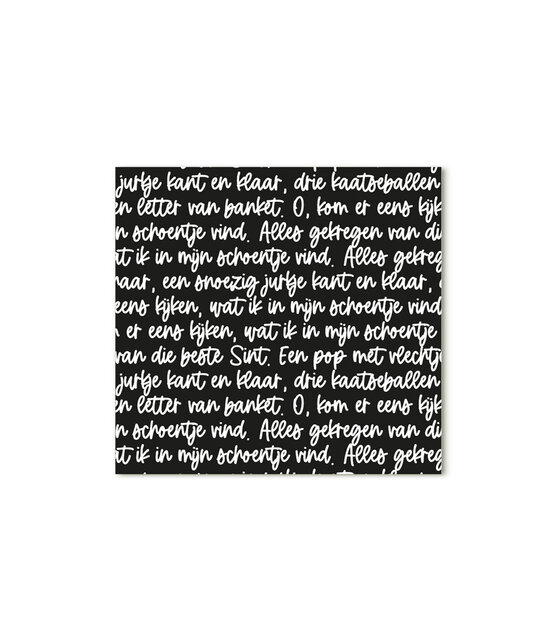 Minikaartje zwart 'O, kom er eens kijken...' Minikaartje zwart 'O, kom er eens kijken...'