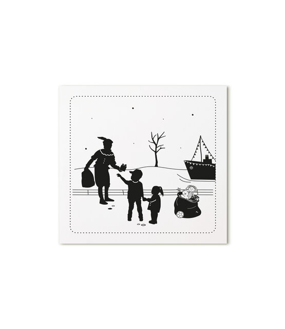 Minikaartje Piet op de kade Minikaartje Piet op de kade