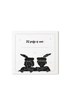 Sinterklaas cadeaukaartje pietjes 'Dit pakje is voor...'