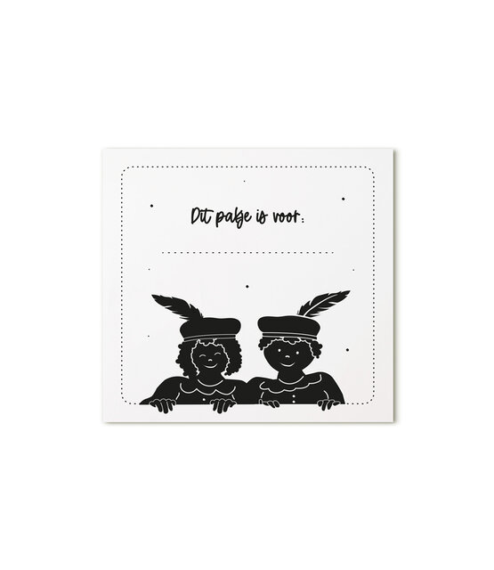 Minikaartje pietjes 'Dit pakje is voor...'