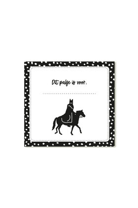 Sinterklaas cadeaukaartje Sint en piet 'Dit pakje is voor...'