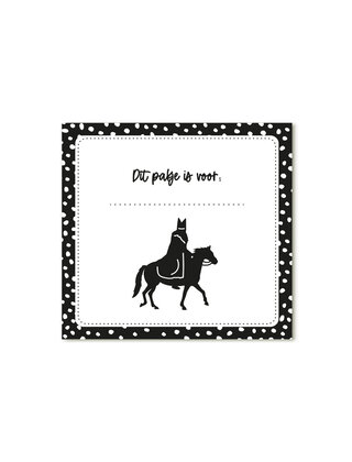 Sinterklaas cadeaukaartje Sint en piet 'Dit pakje is voor...'