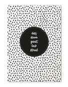 Kaart met tekst 'durf droom geniet lach straal' Kaart met tekst 'durf droom geniet lach straal'