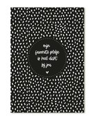 Kaart met tekst 'Mijn favoriete plekje is heel dicht bij jou'