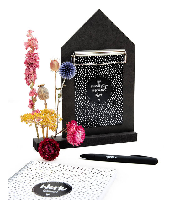 Kaart met tekst 'Mijn favoriete plekje is heel dicht bij jou'