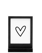 Zwarte houten wissellijst