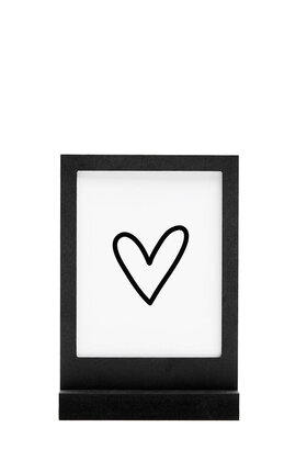 Zwarte houten wissellijst