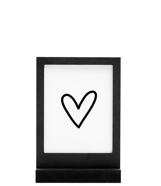 Zwarte houten wissellijst