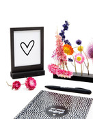 Zwarte houten wissellijst