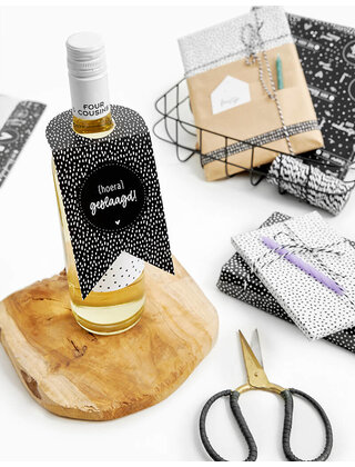 Fleshanger met tekst 'Hoera geslaagd'