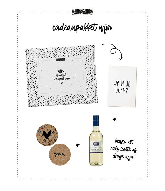 Cadeaupakket 'Wijntje doen?'