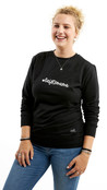 Zwarte sweater met eigen tekst! Gepersonaliseerde  trui - Maat S Zwarte sweater met eigen tekst! Gepersonaliseerde  trui - Maat S