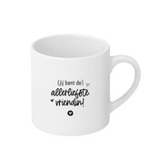 Witte mok met tekst - 'Jij bent de allerliefste vriendin!'