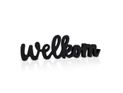 WELKOM van  zwart hout