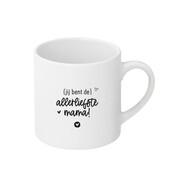 Witte mok met tekst - 'Jij bent de allerliefste mama!'