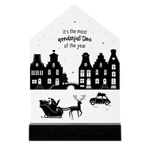 Huisje kerst 'It's the most wonderful time of the year'