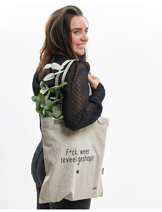 Katoenen tas met quote hotsell