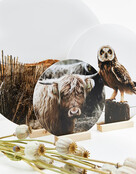 Muurcirkel standaard blank hout - 9cm Muurcirkel standaard blank hout - 9cm