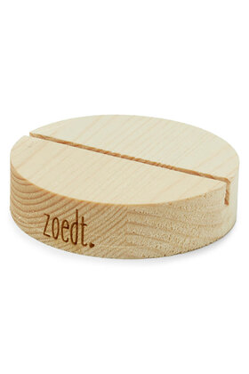 Kaartenhouder rond  blank hout