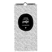 Verjaardagskalender  zwart wit - Vandaag is het jouw feestje!