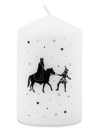 Mini kaars Sinterklaas en piet
