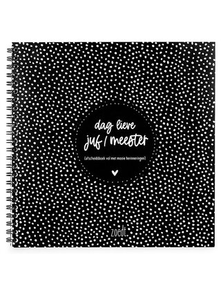 Dag lieve juf/meester - afscheidsboek vol met mooie herinneringen  - LICHT BESCHADIGD