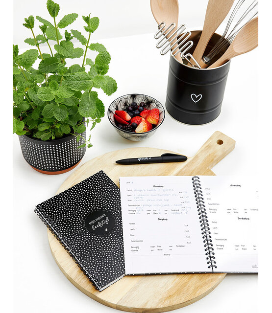 Mijn nieuwe leefstijl boekje | eet, beweeg en afvaldagboekje - LICHT BESCHADIGD