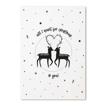 Kerstkaart 'All I want for christmas... is you!'