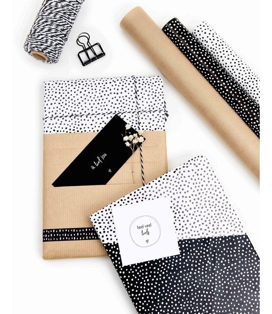 Minikaartje met tekst - Ik lief jou