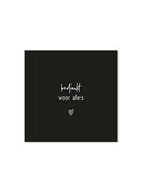 Minikaartje beige met tekst - Bedankt voor alles